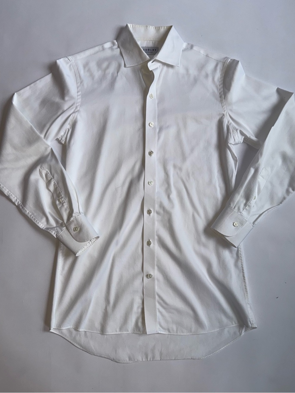 Ledbury Men’s 15.5 39 White 100% Cotton Dress Shirt Philip Bateman